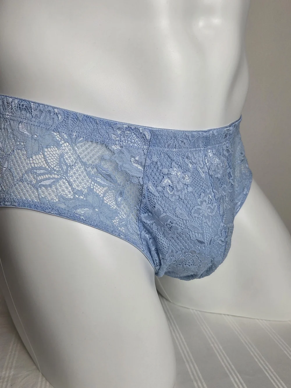 Cosabella Light Blue Lace Men's Briefs